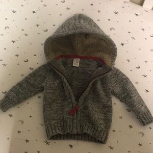Baby hoodie fur lined hood